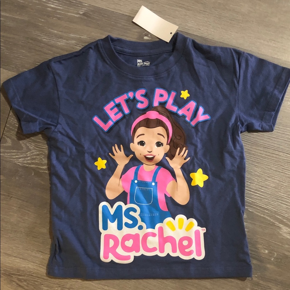 Rachel Navy Blue Kids Short Sleeve Tee